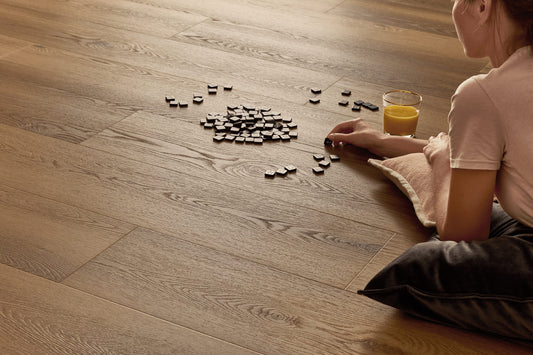 Pardoseala SPC Arbiton Woodric Acoustic Eir 5.3 mm/0.55mm CWSA 211 Stejar Dallas