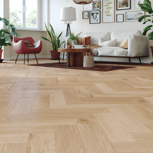 Pardoseala SPC Arbiton Amaron Herringbone CA 159 stejar Wembley