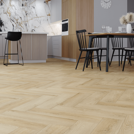 Pardoseala SPC Arbiton Amaron Herringbone CA 167 stejar Preston