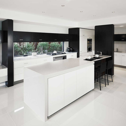 Gresie super white glossy 60x60cm