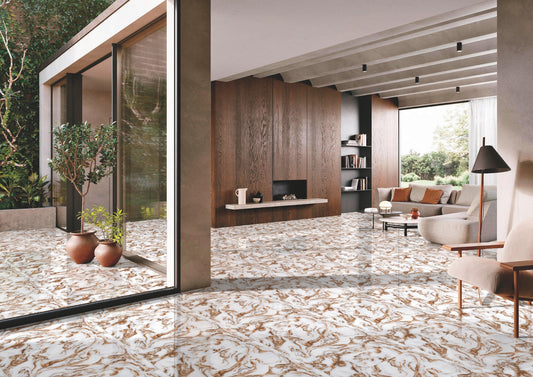 Gresie portelanata rectificata Ice Brown 60x60cm