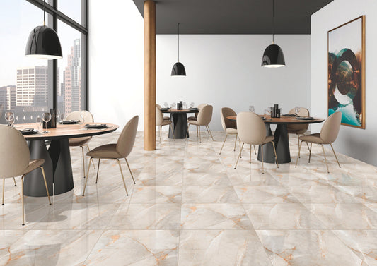 Gresie portelanata rectificata Leza Marfil 60x60cm