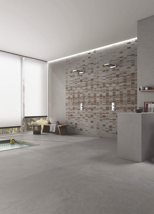 Gresie Portelanata Concreto Nero Decor 120X278