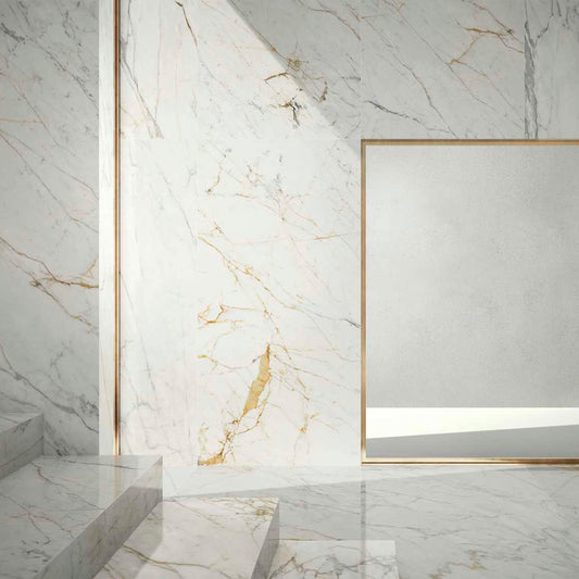 Gresie Portelanata Grande Marble Look Golden White Lux Rettificato 120X278 M71D