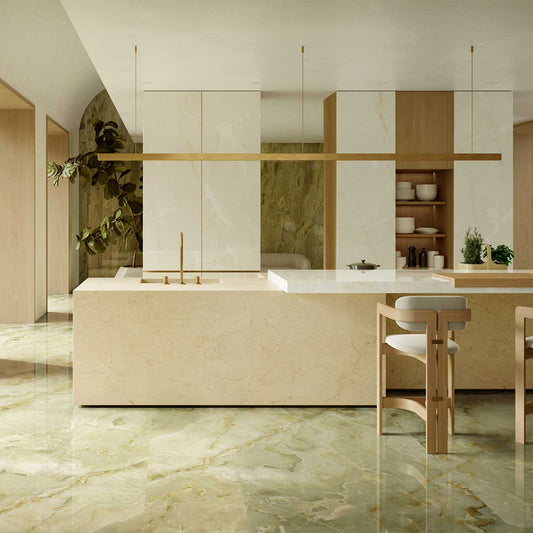 Gresie Portelanata Grande Marble Look Onice Giada Lux Rt 120X278 6 Mm