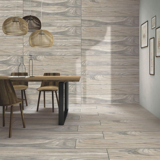 Gresie portelanata stil parchet Cobra Gris 20x120 cm