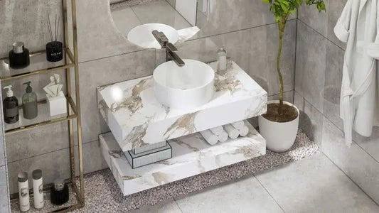 Set mobilier Armonia Gold Carrara 100cm