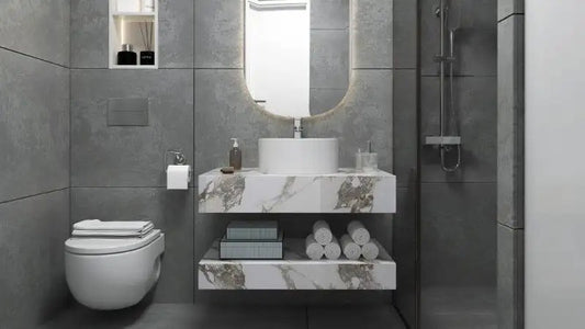 Set mobilier Armonia Gold Carrara 80cm