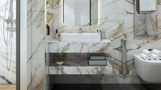 Set mobilier Armonia Gold Carrara 90cm