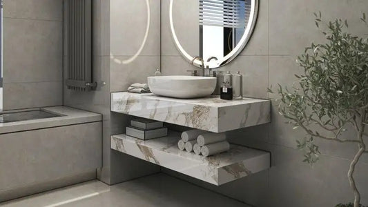 Set mobilier Armonia Gold Carrara 120cm