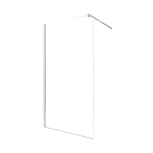 Paravan Dus Tip Walk In, BP6611L Diplon, Sticla Securizata/Aluminiu, 120x195cm, Transparent