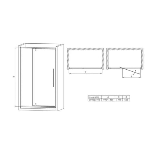 Perete De Dus BP6697SA-100