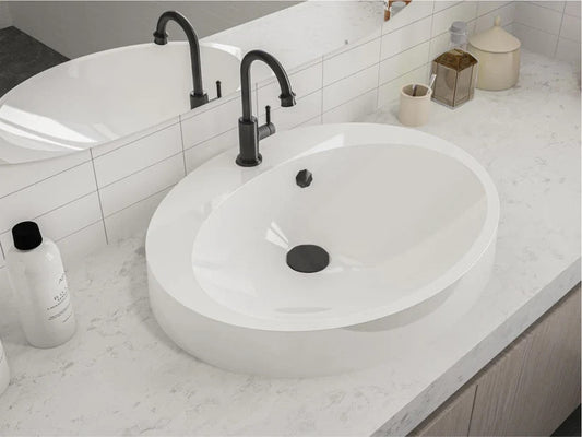 Lavoar DEVON Alb Lucios