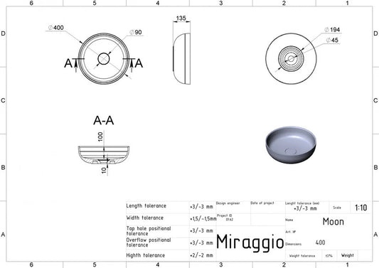 Lavoar MOON RAL 6004 Lucios