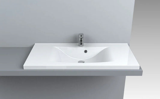 Lavoar pe blat Santa 1000, Miraggio alb lucios