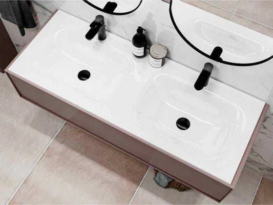 Lavoar pe blat Jessel 1200-2, Miraggio alb mat