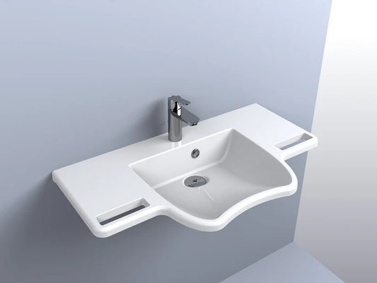 Lavoar Krakow suspendat alb lucios