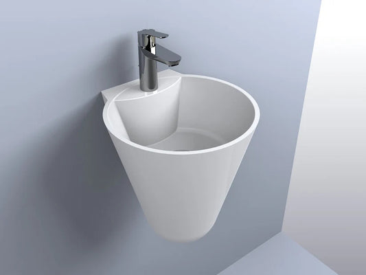 Lavoar Smart suspendat alb lucios