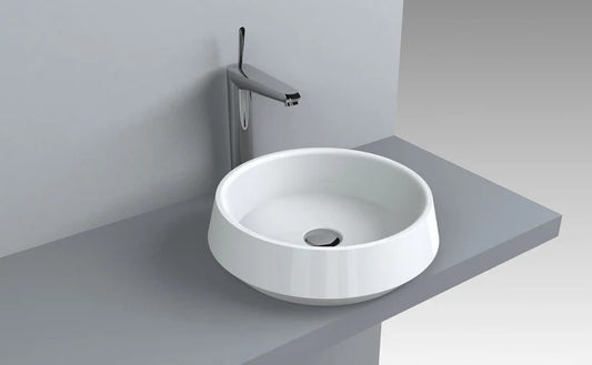 Lavoar Atlanta pentru blat alb lucios