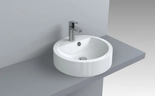 Lavoar Aurora pentru blat alb mat