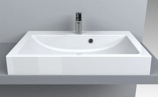 Lavoar Bratislava 750 pentru blat alb mat