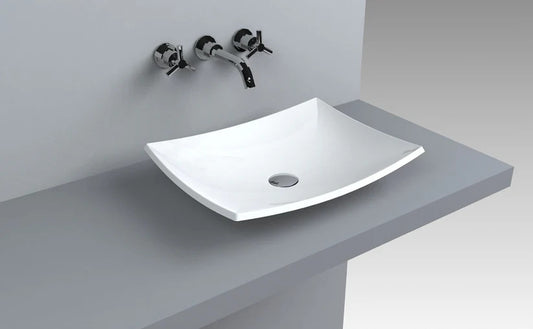 Lavoar Corona pentru blat alb lucios