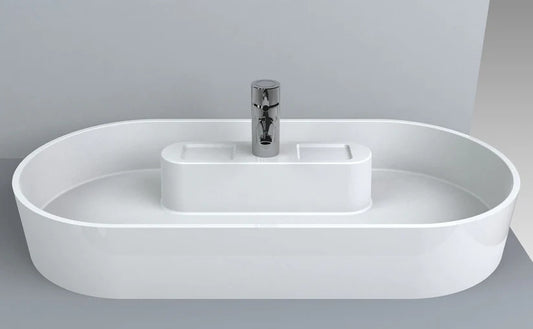 Lavoar Cyprus pentru blat alb lucios