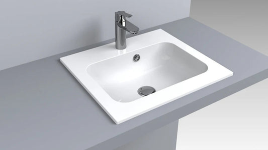 Lavoar Della 500 pentru blat alb lucios