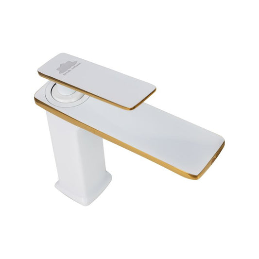 Baterie lavoar Athos alb-auriu