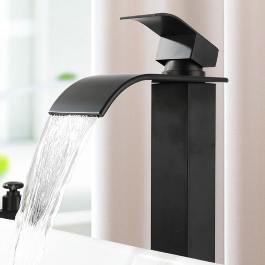 Baterie de lavoar inalta monocomanda negru mat BF054BT