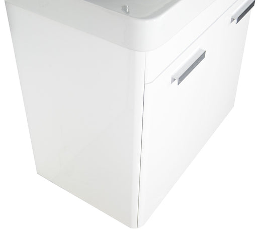 Mobilier Baie MDF și lavoar, Seria 501, 80cm, Alb