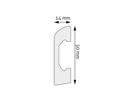 Plinta decorativa alba duropolimer 04