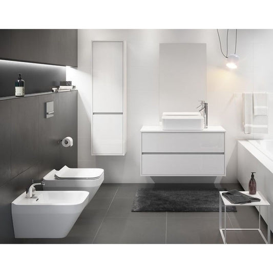 Mobilier suspendat Cersanit, Crea, pentru lavoar pe blat, 100 cm, alb