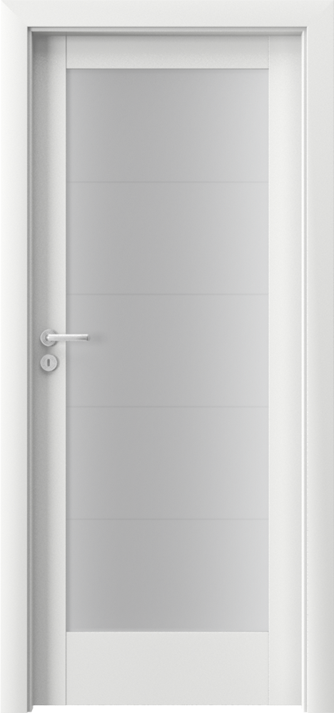 Usa de interior Porta Verte Home B5 geam mat cu dungi