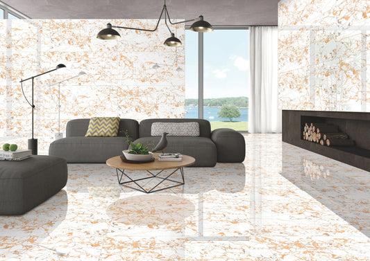 Gresie portelanata White Gold Portoro 60x120cm