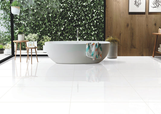 Gresie portelanata Super White 60x120 cm