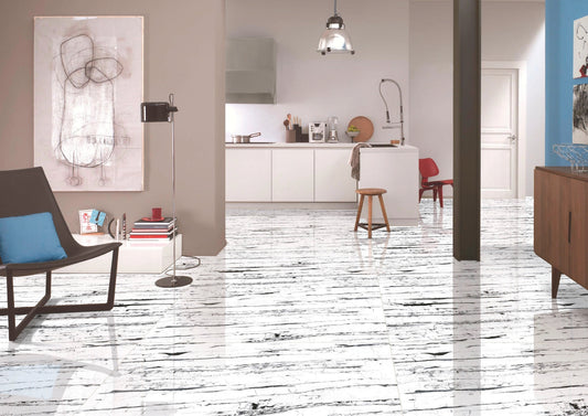 Gresie portelanata Regal Jelisca White - lucios 60x120 cm