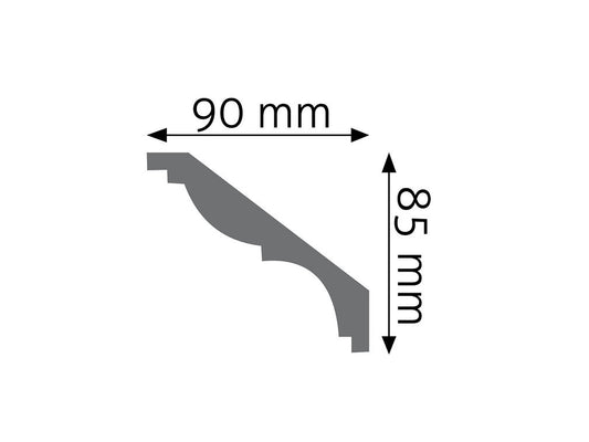 Cornisa decorativa pentru tavan LGG08