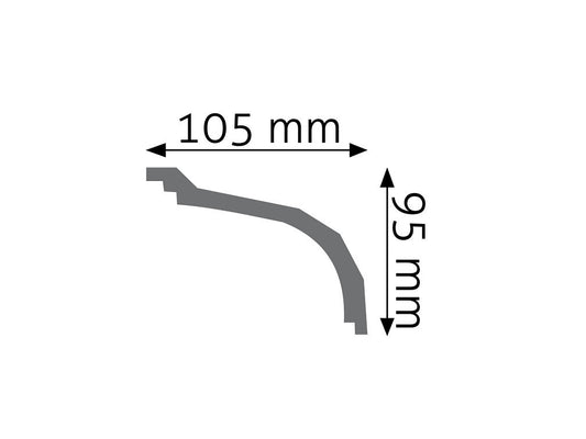 Cornisa decorativa pentru tavan LGG05