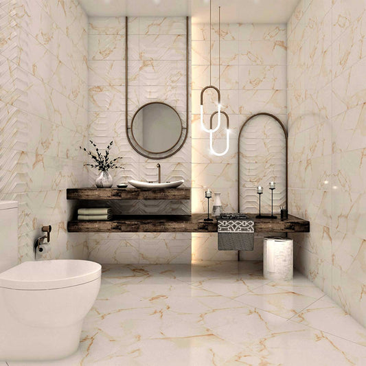 TRAPEZ CARRARA BEIGE 30x60