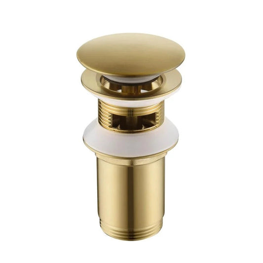 Ventil de scurgere click-clack pentru lavoar – auriu periat
