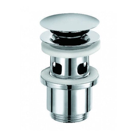 Ventil click-clack, Kludi, cu preaplin, capac mare, crom