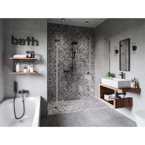 Sifon lavoar, Ferro, Quadro, negru mat