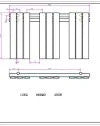 Calorifer portprosop HORIZONT WHITE 900x500mm – alb lucios