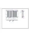 Calorifer portprosop SMART WHITE 800x500mm – alb lucios