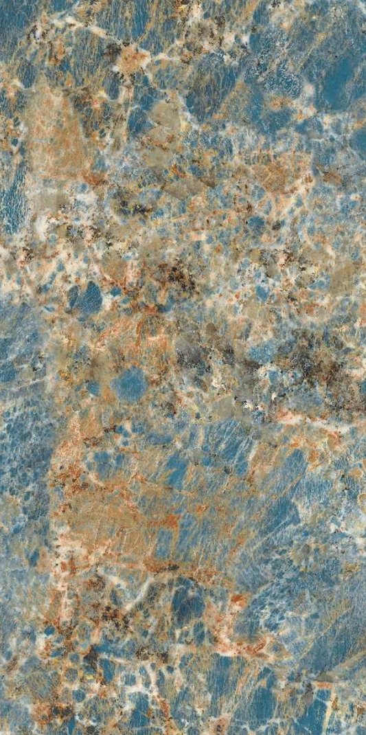 Gresie portelanata rectificata Amazone Aqua 60X120, lucioasa