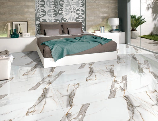 Gresie Carrara White - Polished 60x120cm