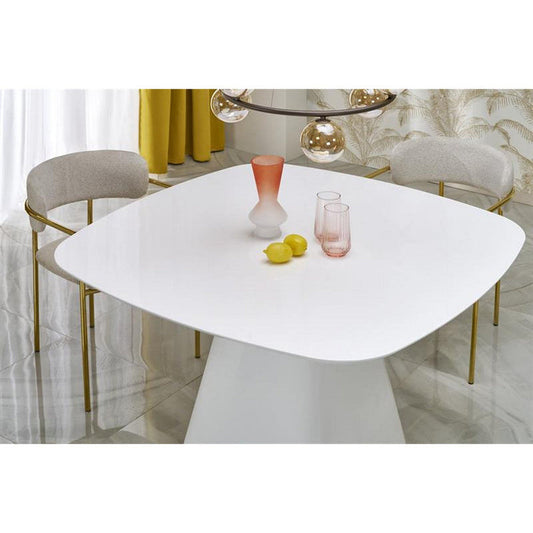 Masa FLAVIO, alb, 120x120x77 cm