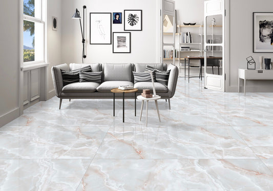 Gresie portelanata rectificata Viola Onyx Grey 60 x 120