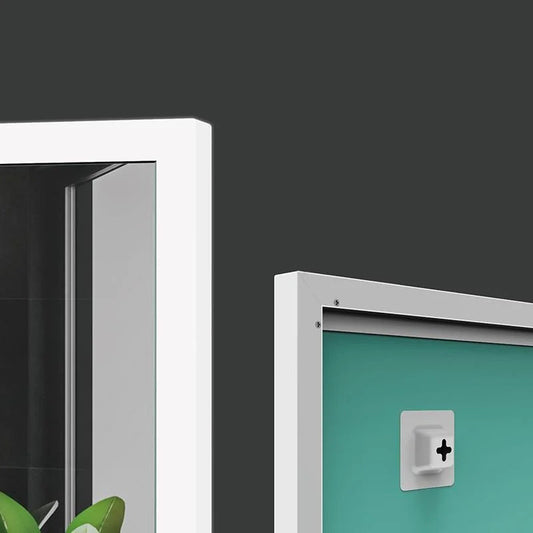 Oglinda LED, lumină reglabilă, dezaburire, afișează temperatura și ceasul, 60x70cm